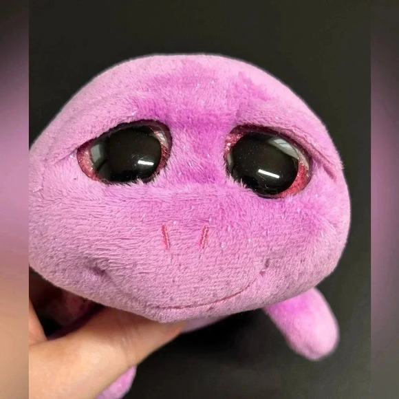 TY Beanie Boos BIG EYED PINK PURPLE SLOW-POKE TURTLE 6" Plush STUFFED ANIMAL Toy - Picture 1 of 15